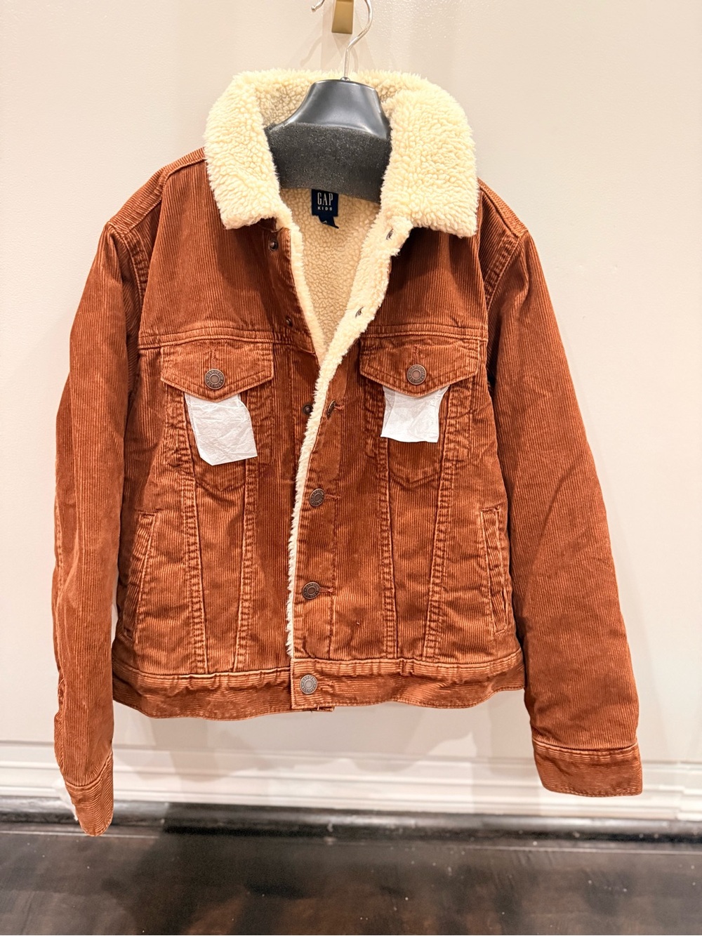 Gap kids Sherpa lined corduroy jacket NWT